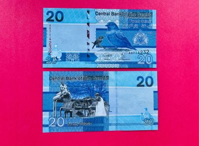 Gambia.  20  Dalasis. 2019  Pick 39a. ( Uncirculated )