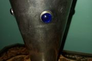 Arts and Crafts Silver Tone Metal Vase