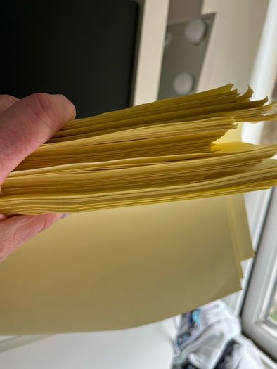Yellow a4 paper