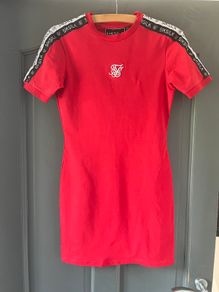 BNWT SIKSILK Black Tape Bodycon red Dress size 8