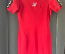 BNWT SIKSILK Black Tape Bodycon red Dress size 8