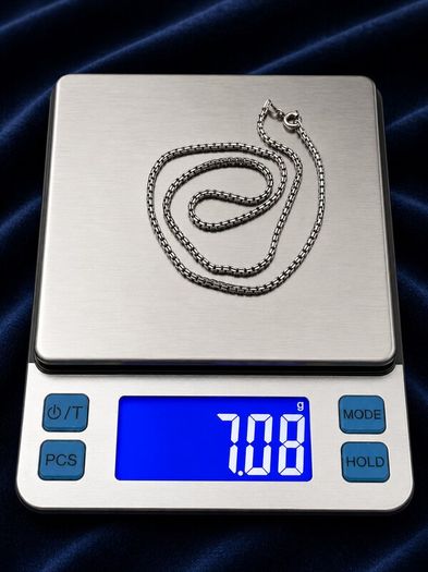 Vintage 925 Sterling Silver Box Chain