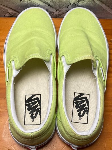 Vans Off The Wall Ladies Like Green Slip-on UK4 EUR36.5