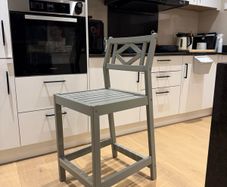 Three IKEA Solid Wood Kitchen Chairs