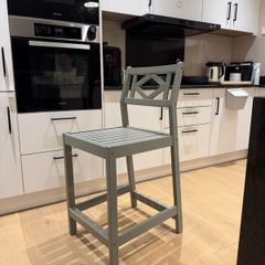 Set of Three IKEA Solid Wood Bar Chairs