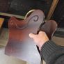 wood and brass Magazine Rack Image 5
