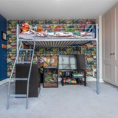 Single loft bed frame