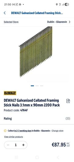 dewalt nails