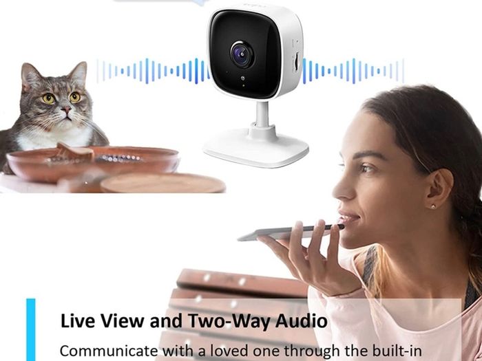 2K Indoor Security Camera, Baby Monitor, Dog Camera/Motion Detection, 2-Way Audio,3MP, Night Vision, Cloud &SD Card Storage, Works with Alexa & Google Home