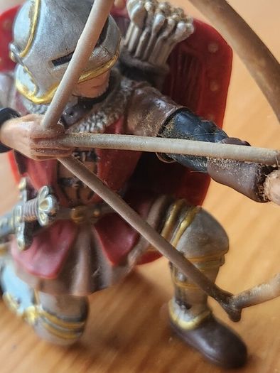 Scheich Knight Archer Kneeling Plus Berliner Zinn Figure. Both In Good Condition.  See Photos For Same.