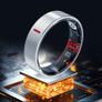 Premium Silver Smart Ring (Size 12) - Titanium Health & Sleep Tracker Image 9