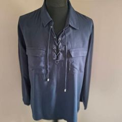 Mango navy blouse
