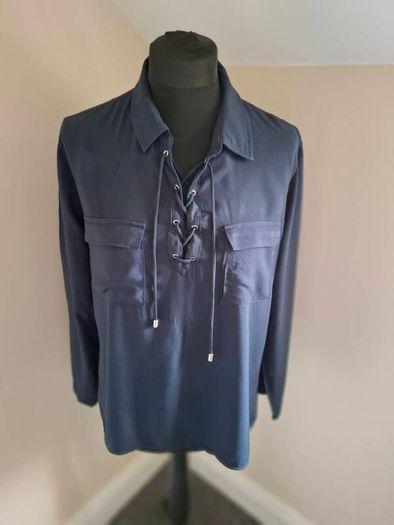 Mango navy blouse