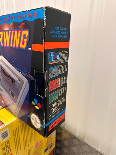 Super Nintendo retro console + games Mario