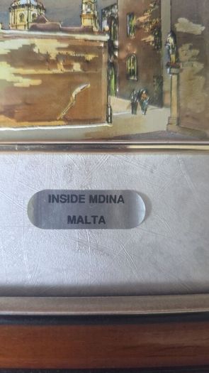 Inside Mdina Malta 925 Silver Artistic Reproduction Picture