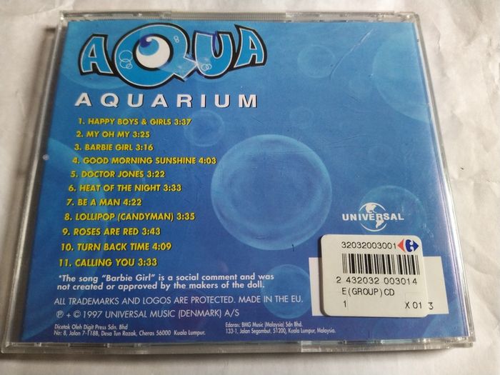 Aqua - Aquarium Cd