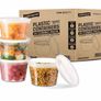 Meal Prep Containers with Lids - 30 Pack Portion Control Containers Freezer Containers with Lids - Re-usable Microwavable Containers Lunch Containers Food Prep Containers with Lids Image 6