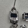 Sterling Silver 925 Navy Blue CZ Necklace Bracelet Earrings Jewelry Set Image 6