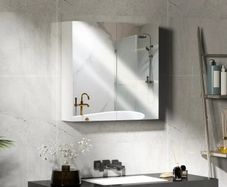 60mm W 60mm H Wall Mounted Required Medicine Cabinet Mirror