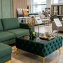 Luxury Velvet Chesterfield Coffee Table 63x63x35cm Square Velvet Image 2