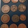 12 Antique Copper Coins Job Lot Image 3