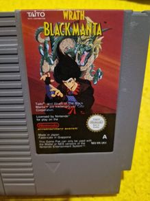 Wrath Black Manta Nintendo NES games Original