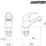 Chrome Pair of Basin Taps Hot and Cold Water Bathroom Sink Tap Top Lever Handle 1/2" Faucets, Set of 2 (FREE POSTAGE) Image 2