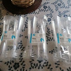 24 Champagne Clear Plastic Flutes
