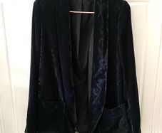 The Kooples blue velvet blazer