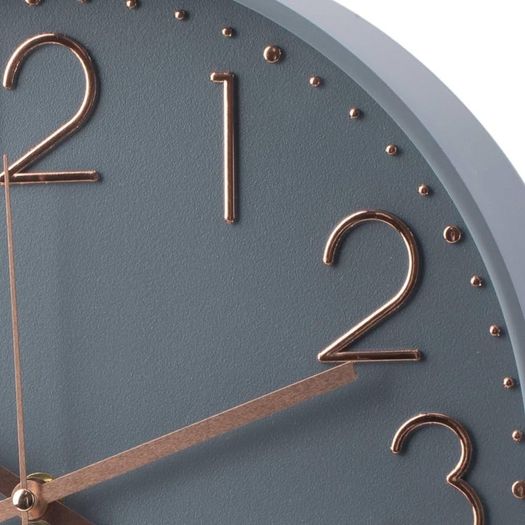 NEW SALE | Wall Clock Battery Operated Silent Non-ticking Wall Clock 12 Inch Modern Quartz Design Decorative Indoor Kitchen Office Grey