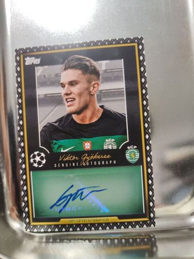 Viktor Gyokeres Match Attax genuine signature
