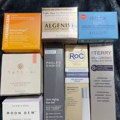 Luxury high ends eye cream new By Terry, skinfix, Algenist, herbivore, ole henriksen, tatcha, Paula choice, roc skincare,