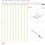 200 LED Curtain Lights,3M x 2M USB Powered Curtain Fairy Lights 8 Lighting modes Image 2