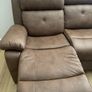 Brand New Brown Fabric Corner Recliner Sofa Image 4