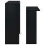 Bar Table with 2 Table Tops Black 130x40x120 cm Image 7