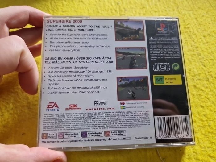 Superbike 2000 PlayStation1 Ps1 PlayStation2 Ps2 games Original