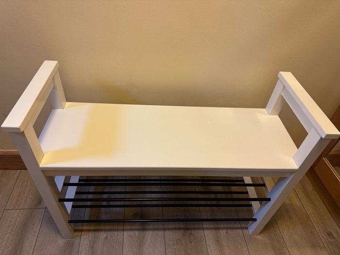 Bench with shoe storage