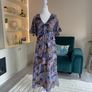 Ladies Navy Multi Coloured Print Dress from DIVA Carella. Size XL UK 14-16/ EU 42-44 Image 4