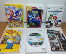 Wii Games The Simpsons Mario kart Super Mario Galaxy Wii Sports Resort Dead rising Mario Sonic Olympics