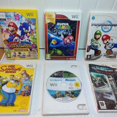 Wii Games The Simpsons Mario kart Super Mario Galaxy Wii Sports Resort Dead rising Mario Sonic Olympics