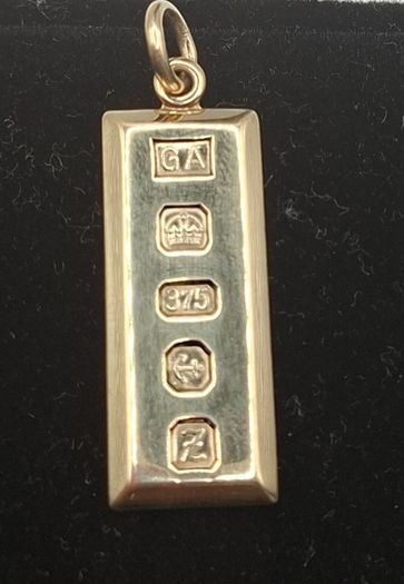9ct yellow  gold ingot