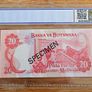 Botswana 1979 20 Pula Specimen PCGS GEM UNC 66 OPQ Image 2
