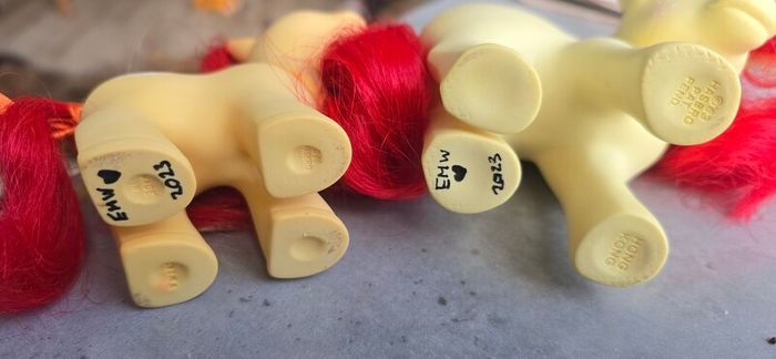 Mammy and Son Custom Sunburst Mountain Boy Ponies using MLP G1 Base My Little Pony