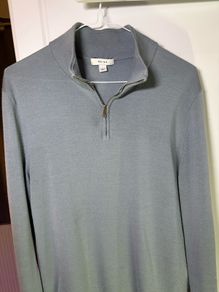 Men's Reiss Light Blue Quarter Zip Jumper
