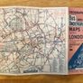 Vintage 1960's London Underground & Bus Map Image 3