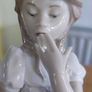 Beautiful 12" Lladro NAO Porcelain Figurine-Girl Throwing Kiss Image 6