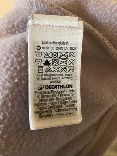 jumper fleece girl purple decathlon