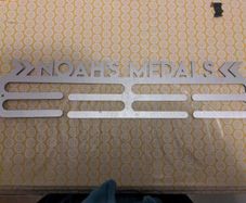 Personalised metal medal holder
