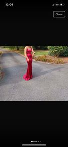 Red occasional dress