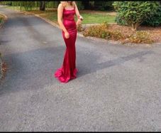 Red occasional dress